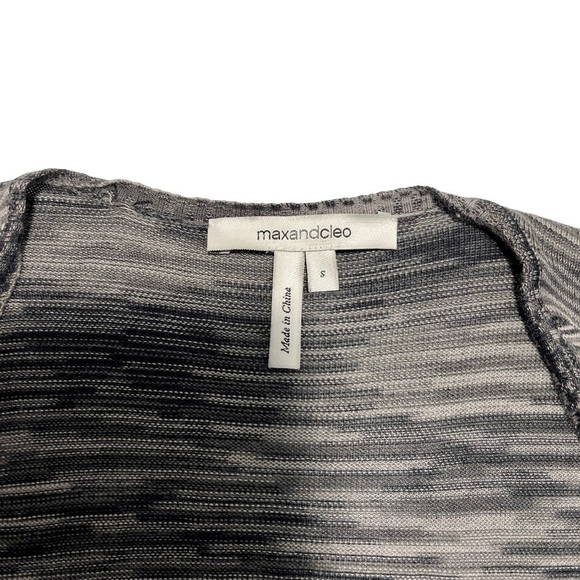 Rare Max & Cleo Women’s Sweater Faux Wrap Dress Size Small Gray/Slate - Picture 8 of 9